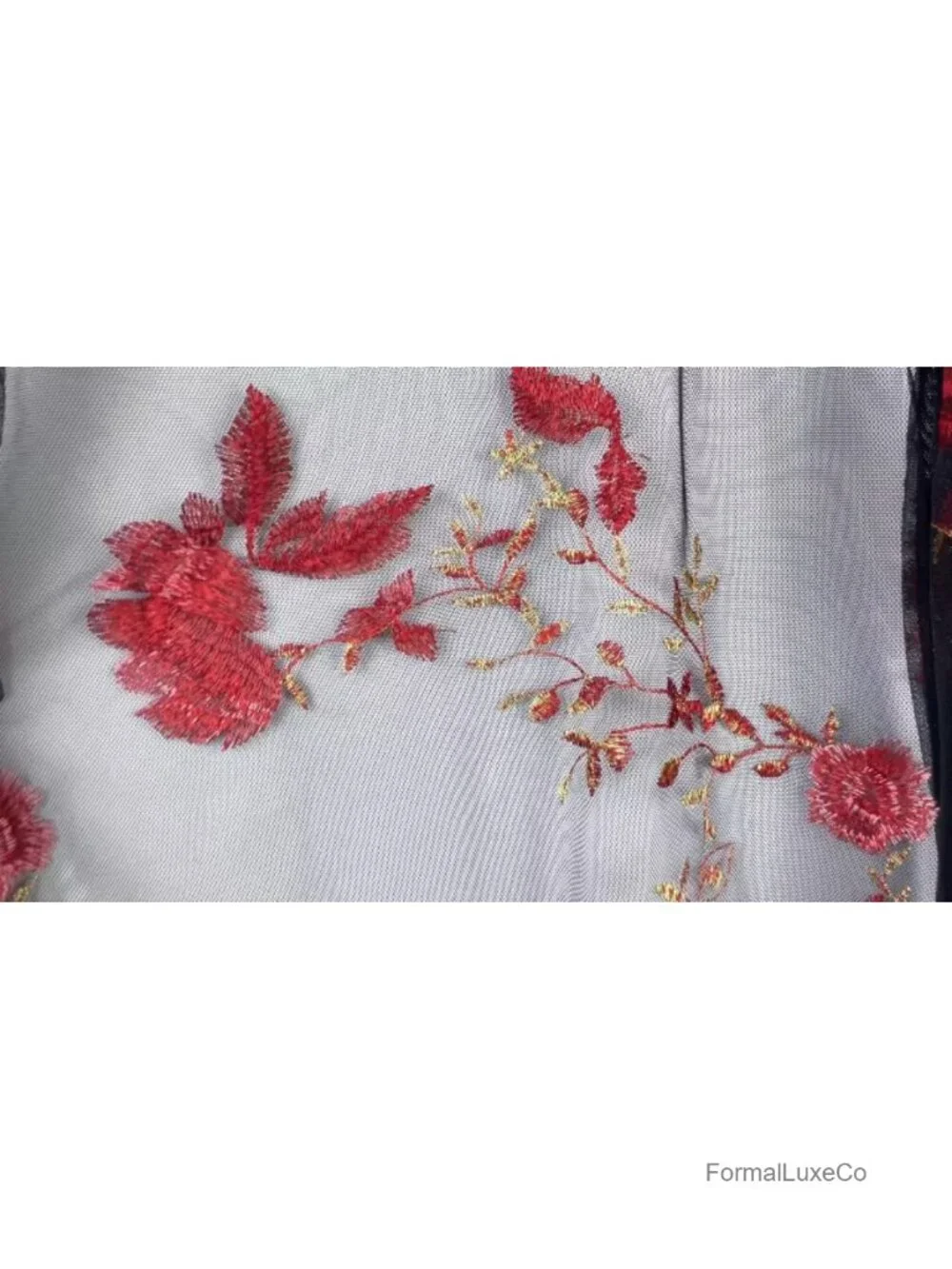 Loose Fit Ethnic Fusion Floral Lace Trim Knit Cardigan Sheer Duster 3/4 Sleeve